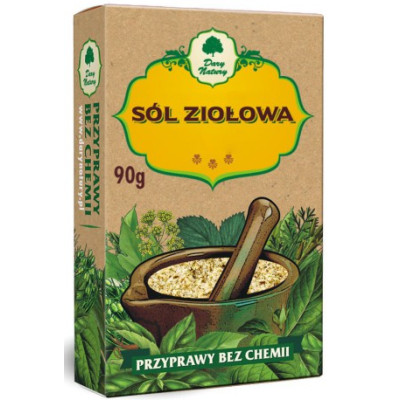 SÓL ZIOŁOWA czosnek lubczyk cebula pietruszk oregano cząber 90G DARY NATURY