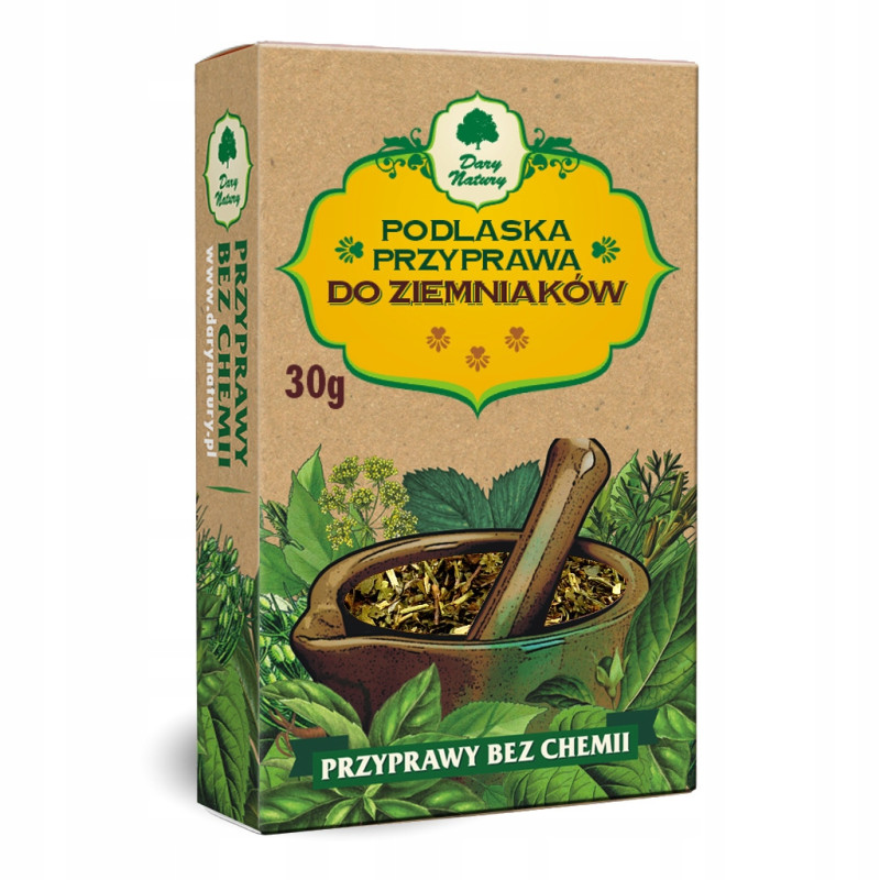 podlaska PRZYPRAWA DO ZIEMNIAKÓW mieszanka przypraw 30g DARY NATURY