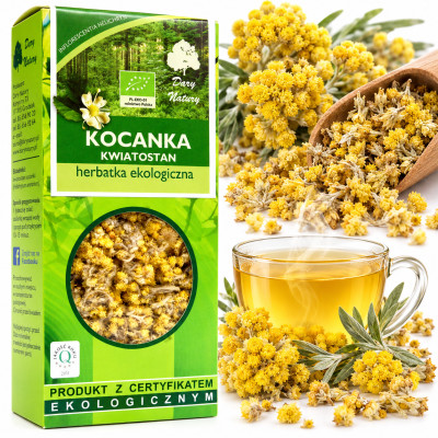 KOCANKA PIASKOWA kwiatostan kwiat KOCANKI PIASKOWEJ EKO eko 25g DARY NATURY