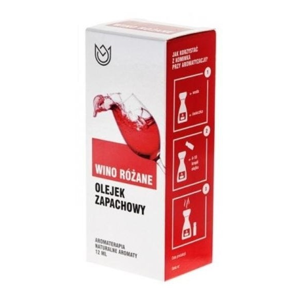 OLEJEK ZAPACHOWY eteryczny WINO RÓŻANE róża 10ml do