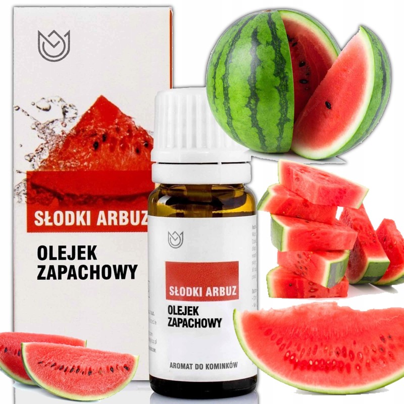 OLEJEK ZAPACHOWY eteryczny SŁODKI ARBUZ 10ml SŁODKI RZEŚKI