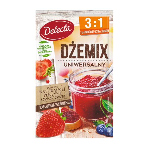 DELECTA DŻEMIX dżemofix UNIWERSALNY 3:1 30g NA 1 kg OWOCÓW