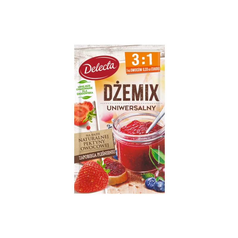 DELECTA DŻEMIX dżemofix UNIWERSALNY 3:1 30g NA 1 kg OWOCÓW