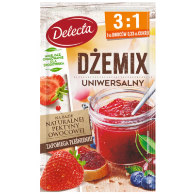 DELECTA DŻEMIX dżemofix UNIWERSALNY 3:1 30g NA 1 kg OWOCÓW