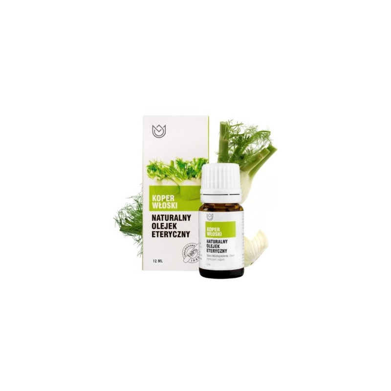 Naturalny OLEJEK ETERYCZNY KOPER WŁOSKI fenkuł 10ml Trawienie Nudności