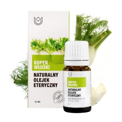Naturalny OLEJEK ETERYCZNY KOPER WŁOSKI fenkuł 10ml Trawienie Nudności