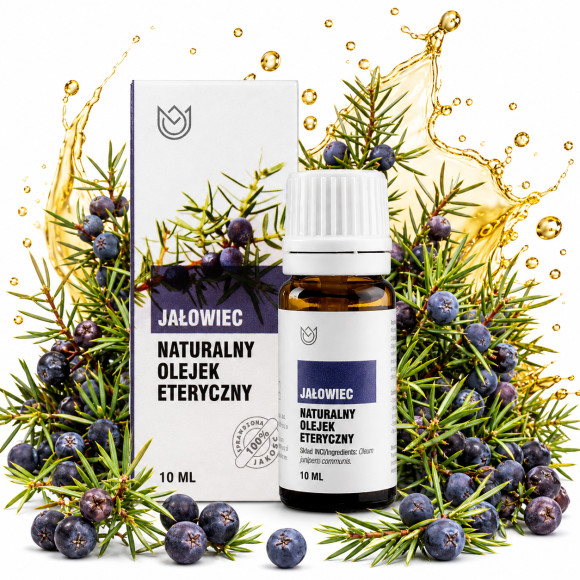 Naturalny OLEJEK ETERYCZNY JAŁOWIEC jałowcowy 12ml Aromaterapia Inhalacje