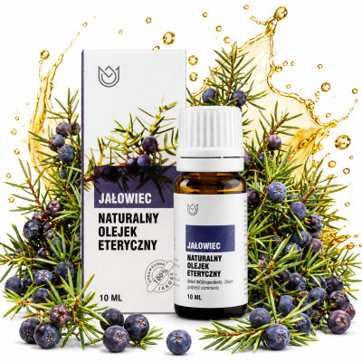 Naturalny OLEJEK ETERYCZNY JAŁOWIEC jałowcowy 12ml Aromaterapia Inhalacje