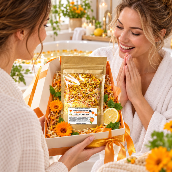 KAMELEON KULINARNY Aromaterapeutyczna sól do kąpieli NAGIETKOWA 200g