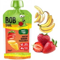 BOB SNAIL MUS PRZECIER smoothie BANAN TRUSKAWKA 120g KRÓTKA