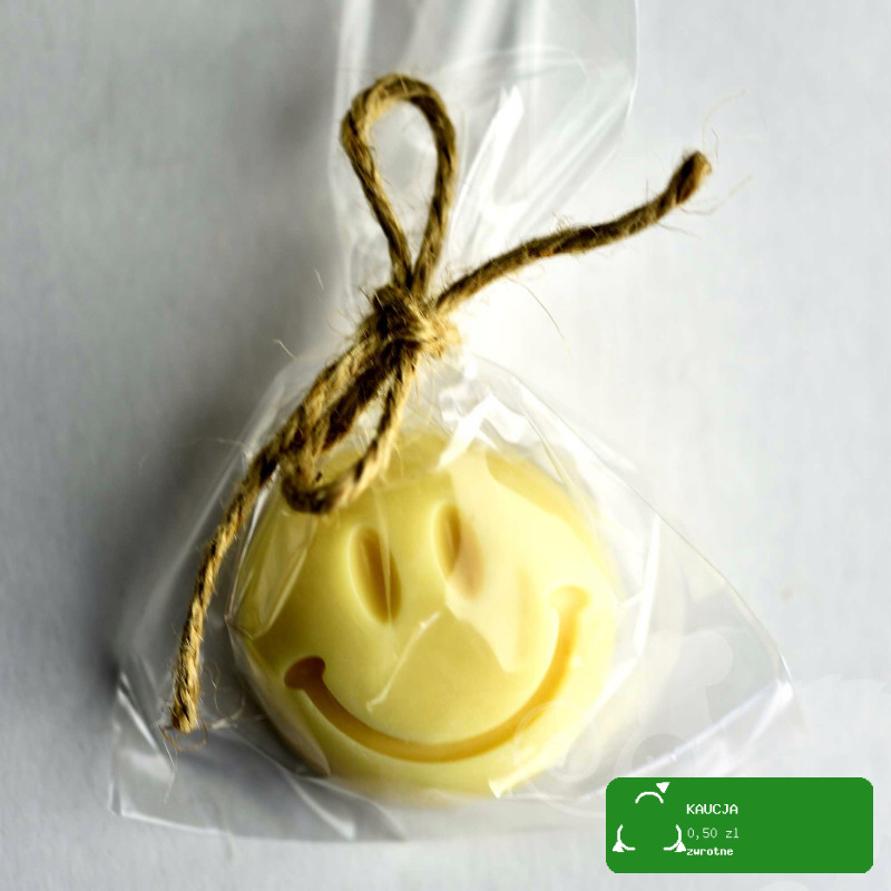 MYDŁO MYDEŁKO ręcznie robione SMILE buźka WANILIA