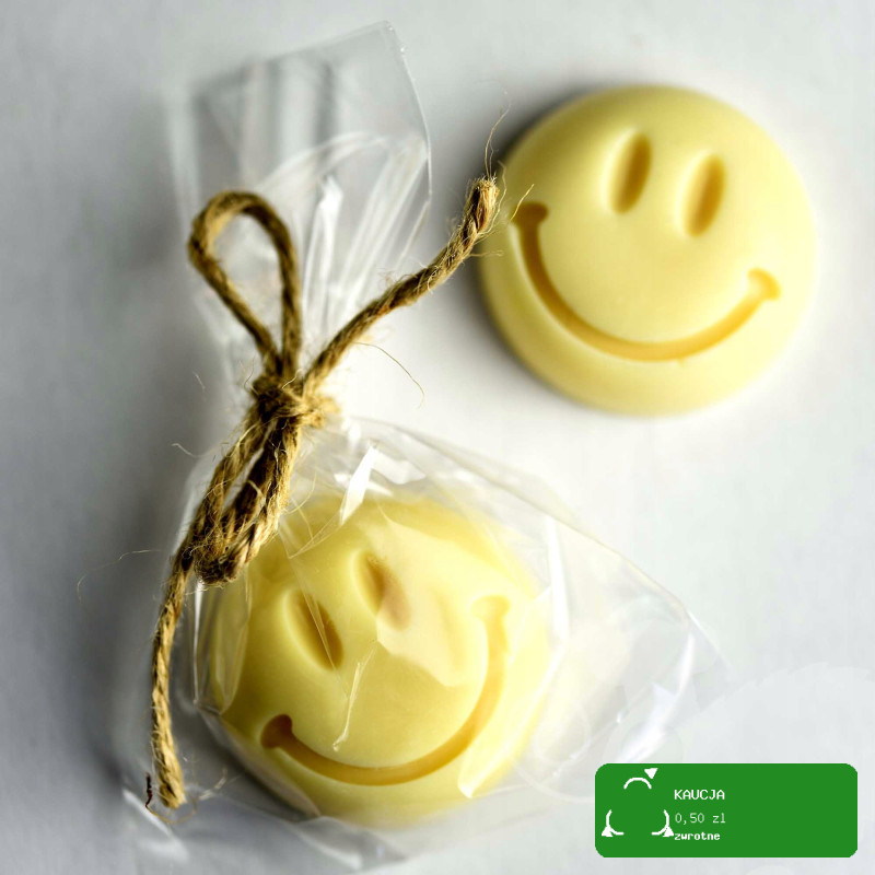 MYDŁO MYDEŁKO ręcznie robione SMILE buźka WANILIA