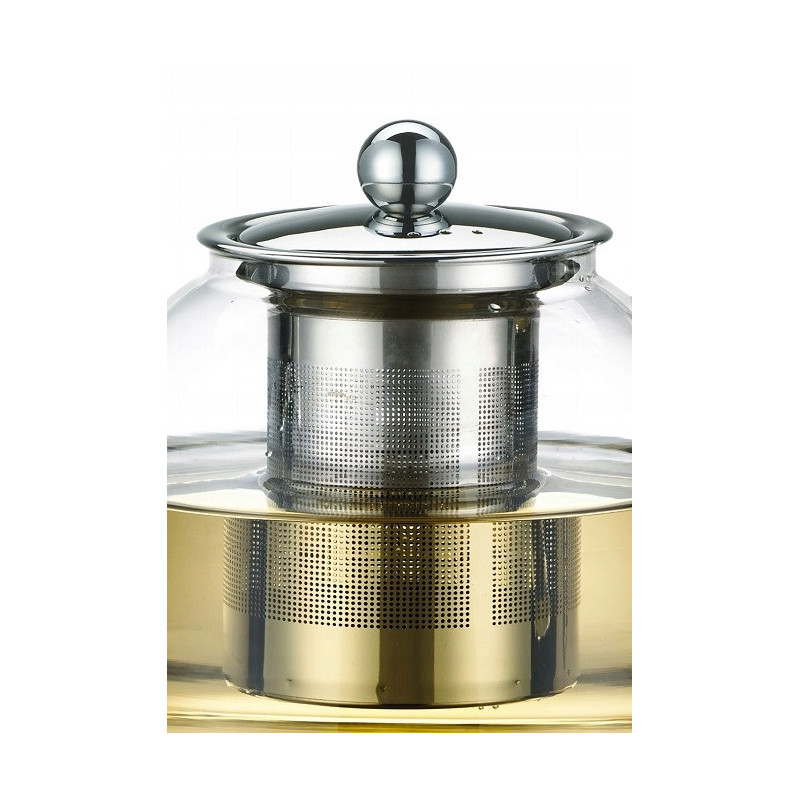 DZBANEK SZKLANY Z ZAPARZACZEM ZAPARZACZ do HERBATY ZIÓŁ 1500ml 1,5L Kamille