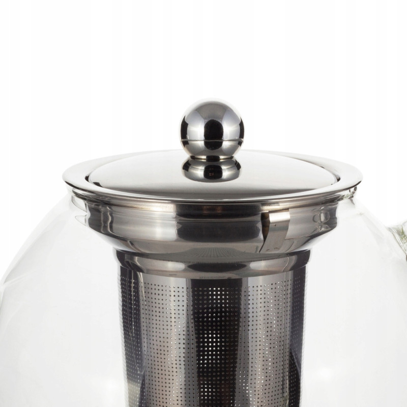DZBANEK SZKLANY Z ZAPARZACZEM ZAPARZACZ do HERBATY ZIÓŁ 1500ml 1,5L Kamille