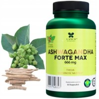 Lanco ASHWAGANDHA FORTE MAX 666mg TWOJA ODPORNOŚĆ NA STRES