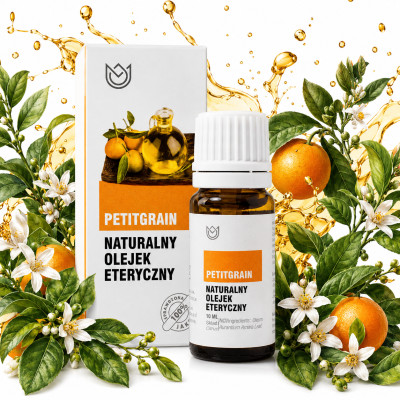 Naturalny OLEJEK eteryczny PETITGRAIN gorzka pomarańcza ANTYDEPRESYJNY 10ml
