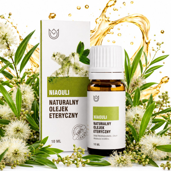 Naturalny OLEJEK ETERYCZNY NIAOULI 12ml trądzik cera katar przeciwbólowy
