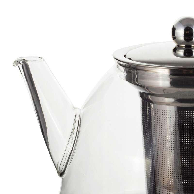 DZBANEK SZKLANY Z ZAPARZACZEM ZAPARZACZ do HERBATY ZIÓŁ 1500ml 1,5L Kamille