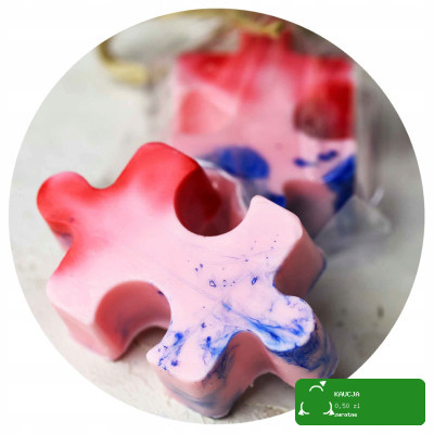 MYDŁO ręcznie robione PUZZLE PUZEL winogrono melon