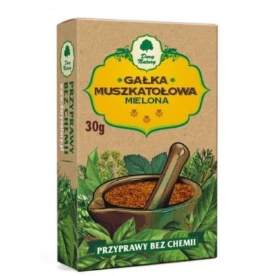 GAŁKA MUSZKATOŁOWA cała przyprawy bez chemii 30G DARY NATURY