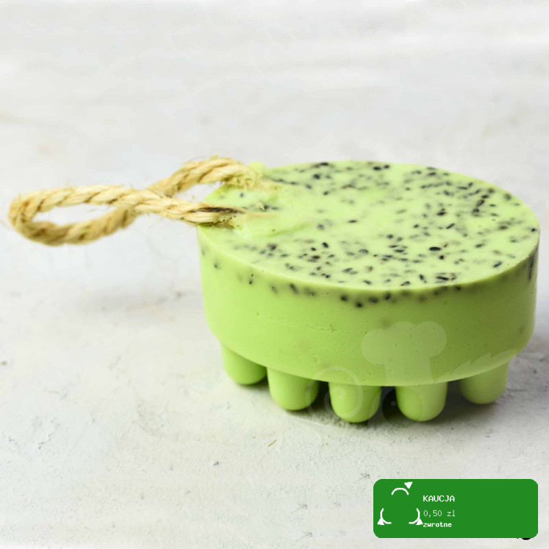 MYDŁO ręcznie robione KOSTKA do masażu masaż + peeling 150g KAMELEON