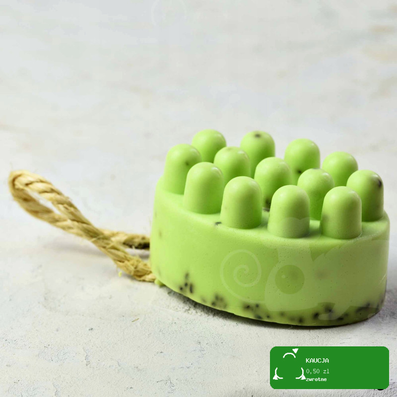MYDŁO ręcznie robione KOSTKA do masażu masaż + peeling 150g KAMELEON