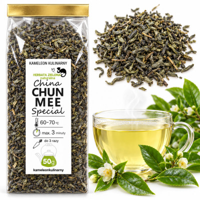 KAMELEON KULINARNY HERBATA ZIELONA naturalna CHUN MEE Special ! 50g