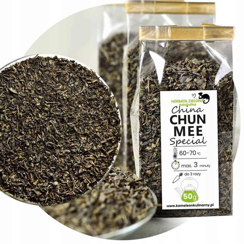 KAMELEON KULINARNY HERBATA ZIELONA naturalna CHUN MEE Special ! 50g
