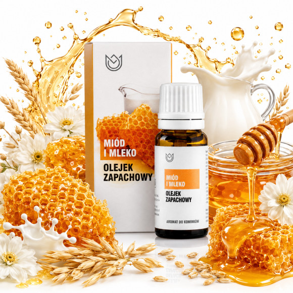 OLEJEK ZAPACHOWY eteryczny MIÓD I MLEKO 10ml zapach do aromaterapii