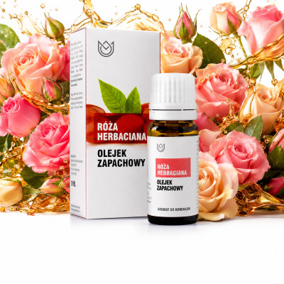 OLEJEK ZAPACHOWY eteryczny RÓŻA HERBACIANA Różany Kwiatowy Klasyk 10ml