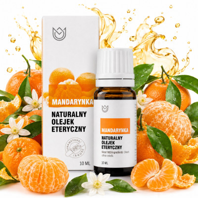 Naturalny OLEJEK ETERYCZNY MANDARYNKA uspokaja 10ml Naturalne Aromaty