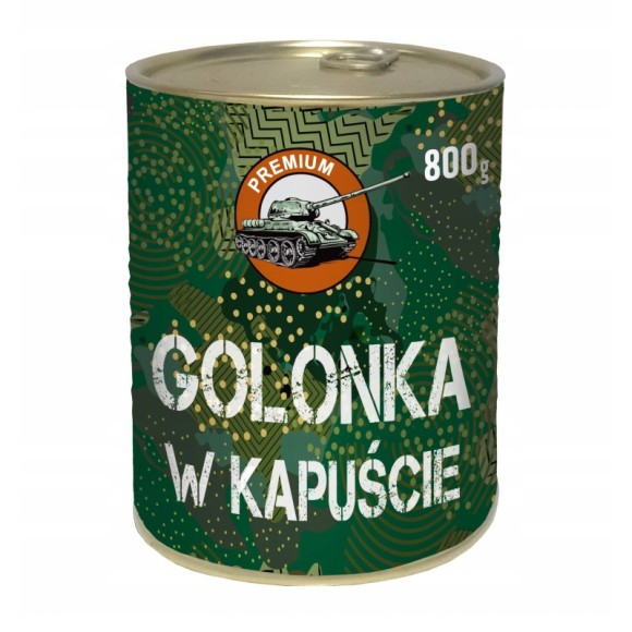 GOLONKA W KAPUŚCIE GOTOWE DANIE MIĘSNE W PUSZCE puszka 800g