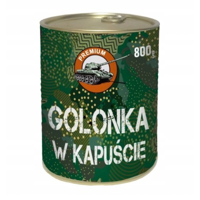 GOLONKA W KAPUŚCIE GOTOWE DANIE MIĘSNE W PUSZCE puszka 800g
