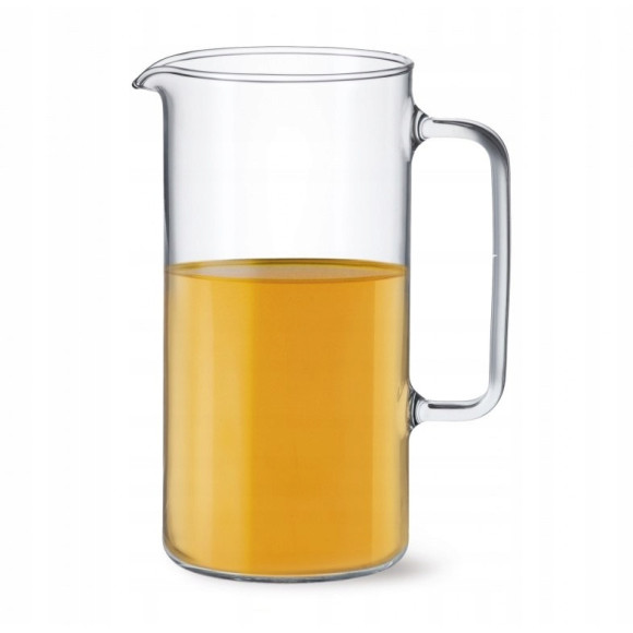 DZBANEK SZKLANY żaroodporny CYLINDER 2L DUŻY (2000ml) na napoje soki wodę
