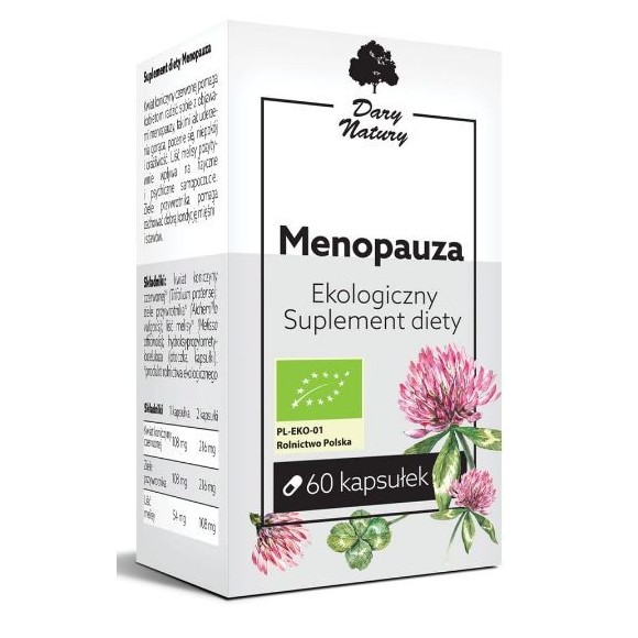 MENOPAUZA EKO 60 kapsułek na 1 m-c Koniczyna Przywrotnik