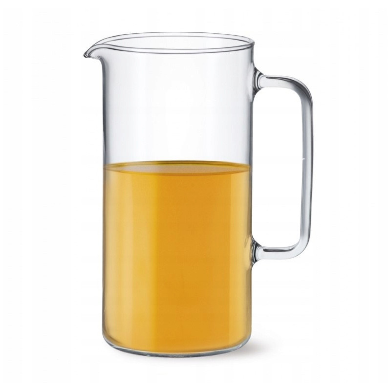 DZBANEK SZKLANY żaroodporny CYLINDER 2L DUŻY (2000ml) na napoje soki wodę