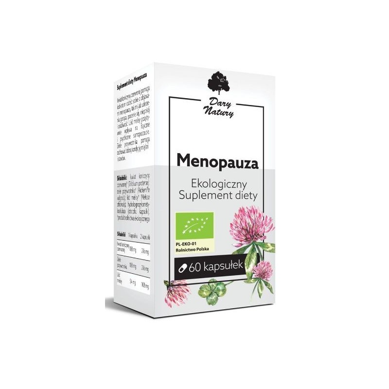 MENOPAUZA EKO 60 kapsułek na 1 m-c Koniczyna Przywrotnik