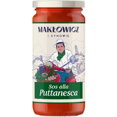 Makłowicz SOS ALLA PUTTANESCA Pomidor Kapary Czosnek Oliwa