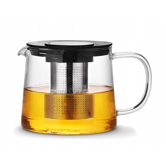 DZBANEK ŻAROODPORNY SZKLANY ZAPARZACZ DO HERBATY ZIÓŁ 1500ml 1,5L KAMILLE