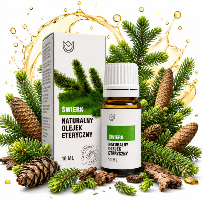 Naturalne Aromaty - Naturalny OLEJEK ETERYCZNY ŚWIERK 10ml