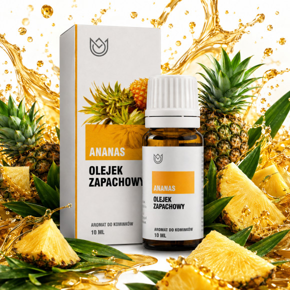 OLEJEK ZAPACHOWY eteryczny ANANAS ANANASOWY 10ml słodki orzeźwiający letni