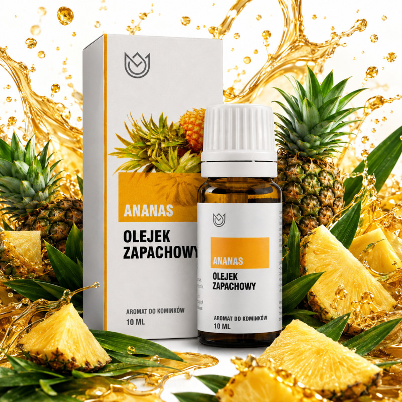 OLEJEK ZAPACHOWY eteryczny ANANAS ANANASOWY 10ml słodki orzeźwiający letni