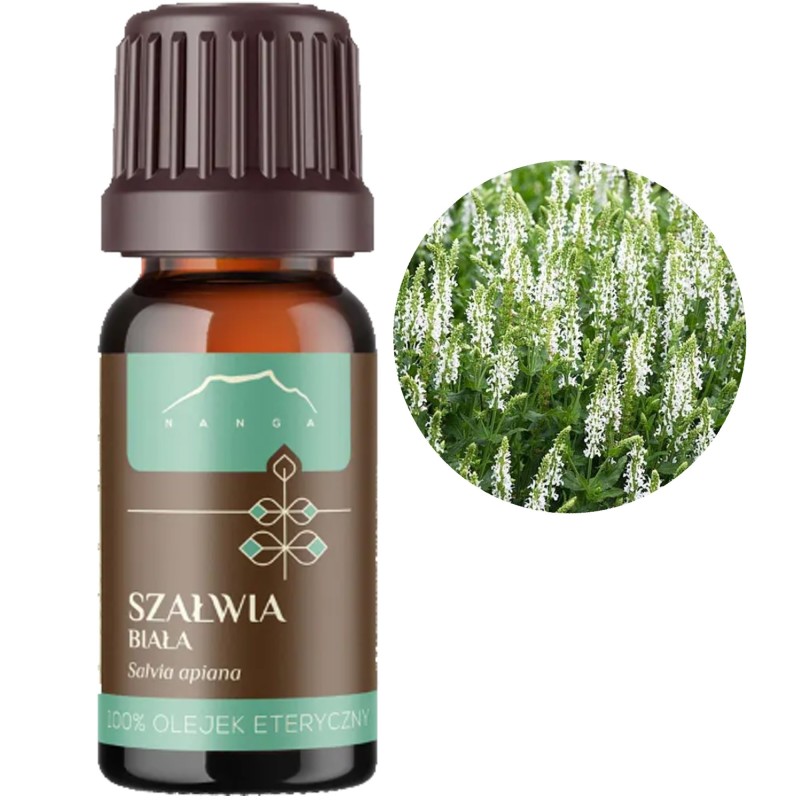 NANGA NATURALNY OLEJEK Eteryczny SZAŁWIA BIAŁA 10ml Pamięć