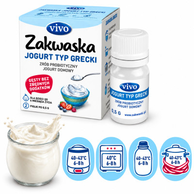 JOGURT GRECKI  1 sztuka (1 fiolka)