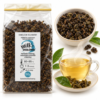KAMELEON KULINARNY HERBATA MILK OOLONG częściowo fermentowana 50g