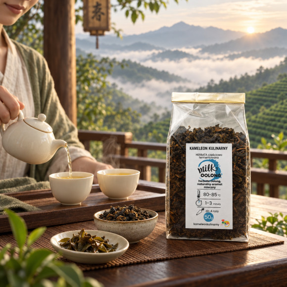 KAMELEON KULINARNY HERBATA MILK OOLONG częściowo fermentowana 50g