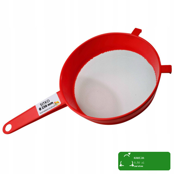 KAMELEON KULINARNY SITKO SITO PLASTIKOWE bardzo duże FI 250 mm 25cm CEDZAK