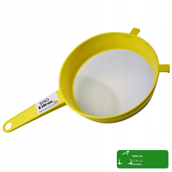 KAMELEON KULINARNY SITKO SITO PLASTIKOWE z rączką FI 200 mm 20cm CEDZAK 1szt