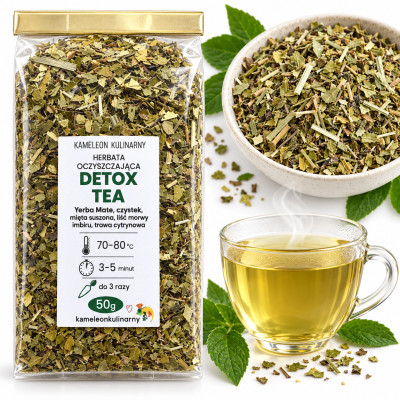 KAMELEON KULINARNY HERBATA oczyszczająca DETOX TEA Yerba Mate 50g