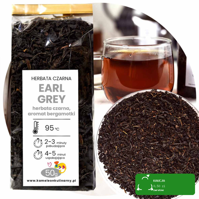 KAMELEON KULINARNY HERBATA CZARNA LIŚCIASTA EARL GREY z bergamotką 50g